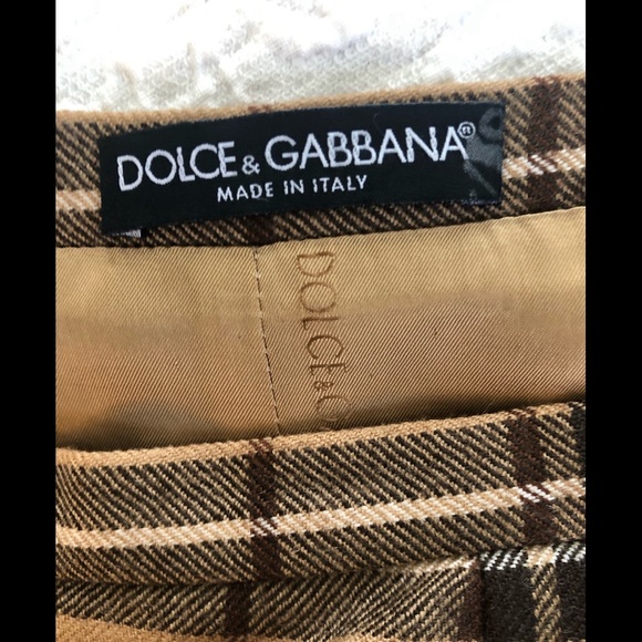 Dolce & Gabanna plaid lined long skirt - Picture 12 of 12